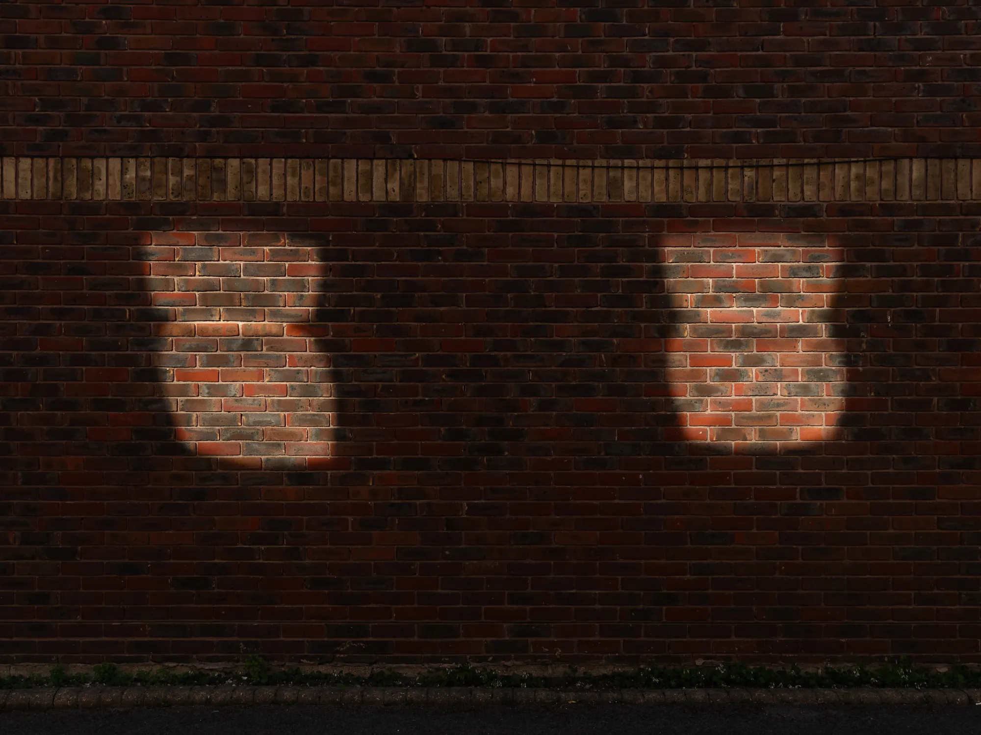 Windows, brick wall, Bognor Regis. 2024.